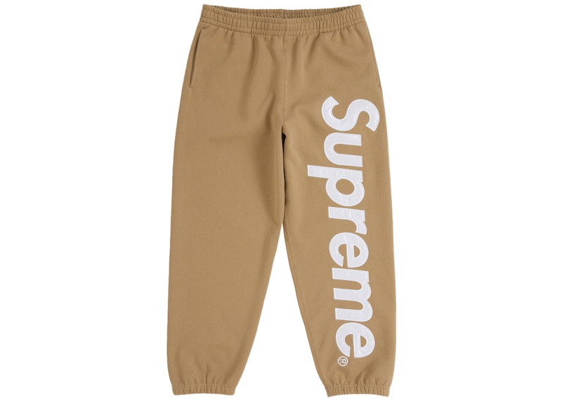 Supreme Satin Appliqué Sweatpant Supreme Satin Appliqué Sweatpant Black Men's - FW22 - US