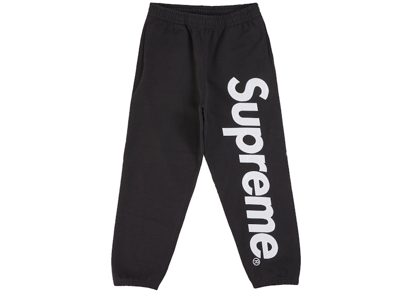Supreme Satin Applique Sweatpant (SS26) Black Men's - SS26 - US