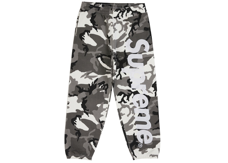 Supreme Satin Applique Sweatpant (SS26) Snow Camo Men's - SS26 - US