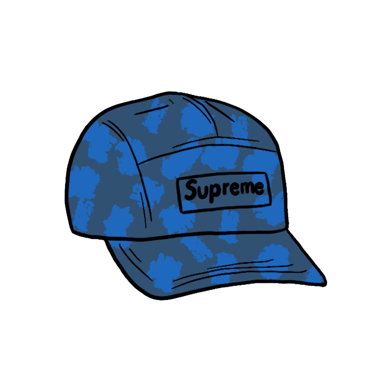 royal blue supreme hat