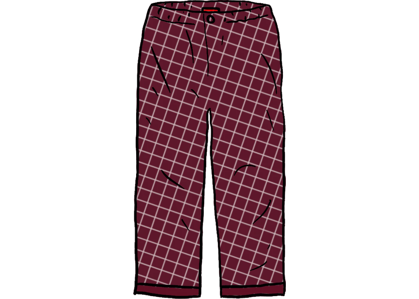 Supreme Satin Pajama Set Red Men's - SS20 - US