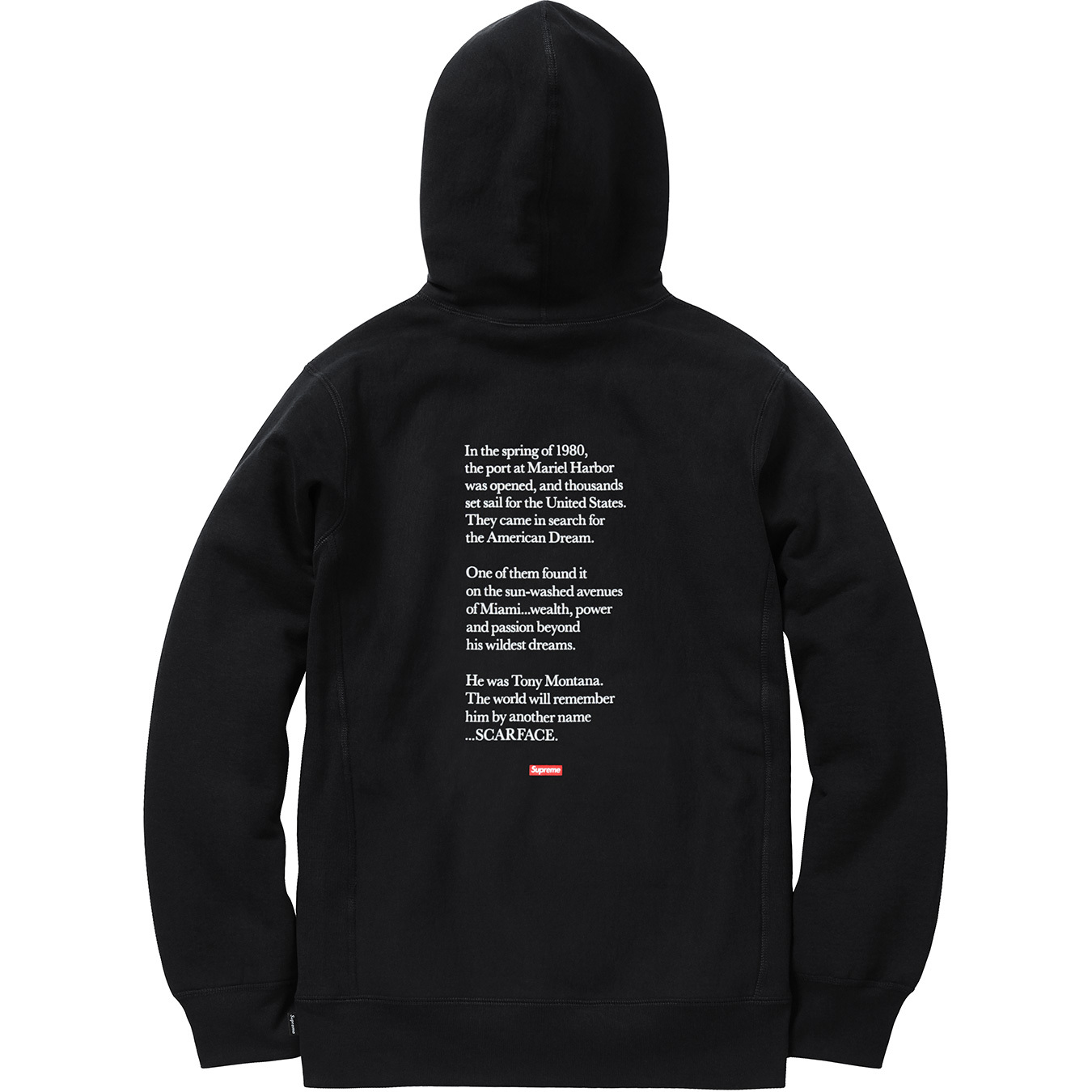 Supreme Scarface Friend Hooded Sweatshirt Black メンズ - FW17 - JP
