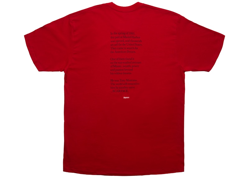 Supreme scarface best sale shower tee