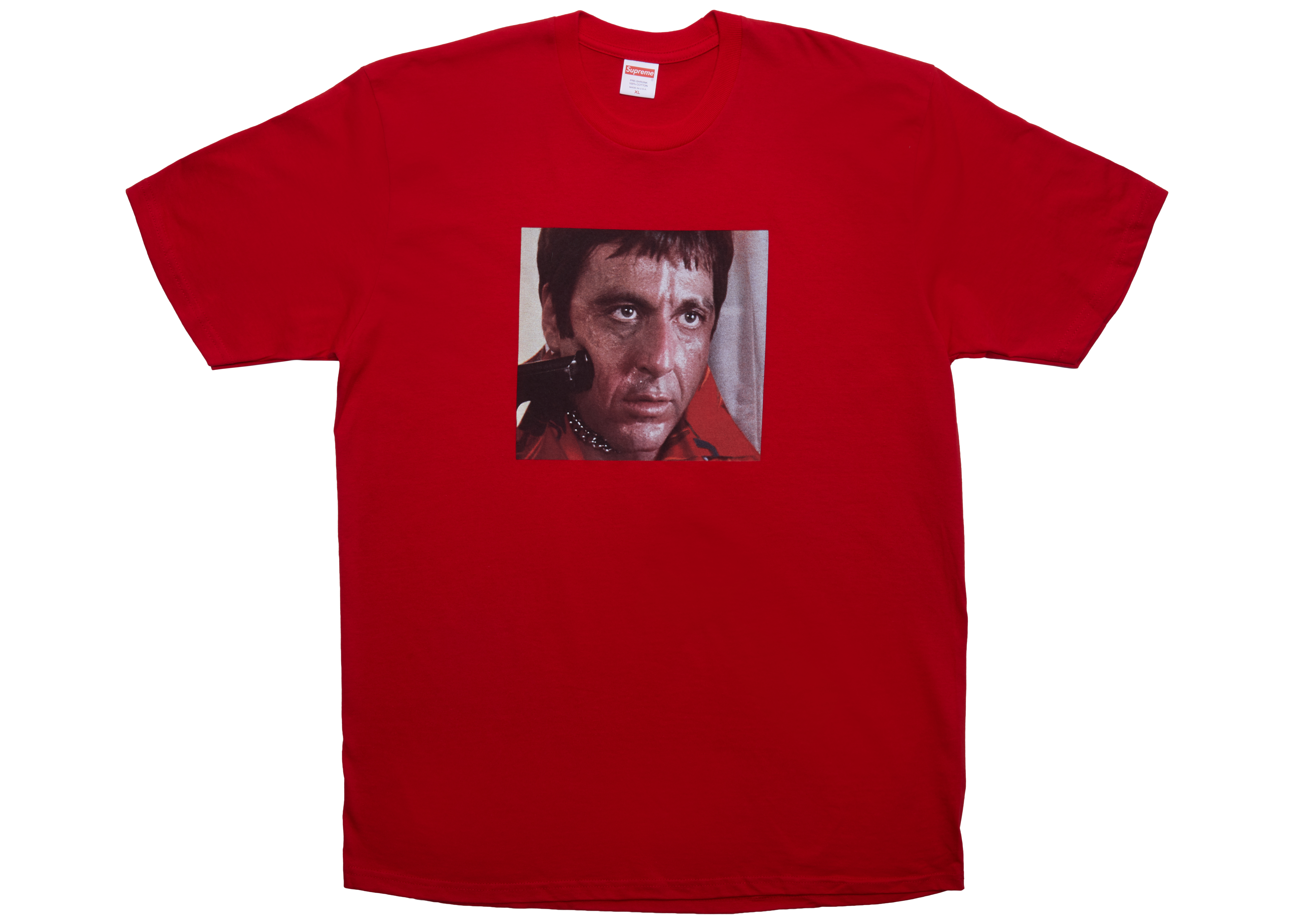 Supreme Scarface Shower Tee Red Men's - FW17 - US