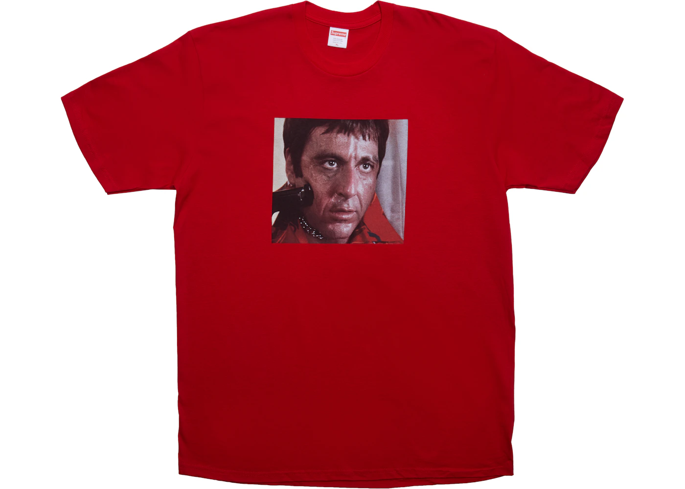 Supreme Scarface Shower Tee Red Men's - FW17 - US