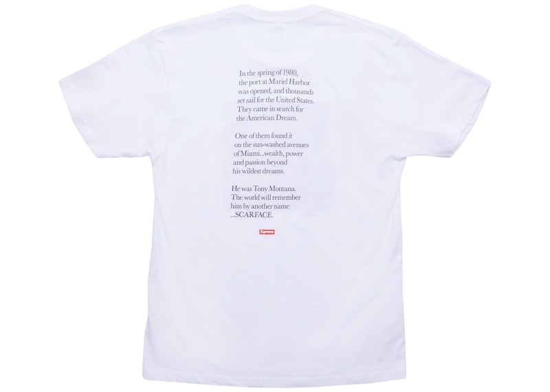 Supreme Scarface Shower Tee White