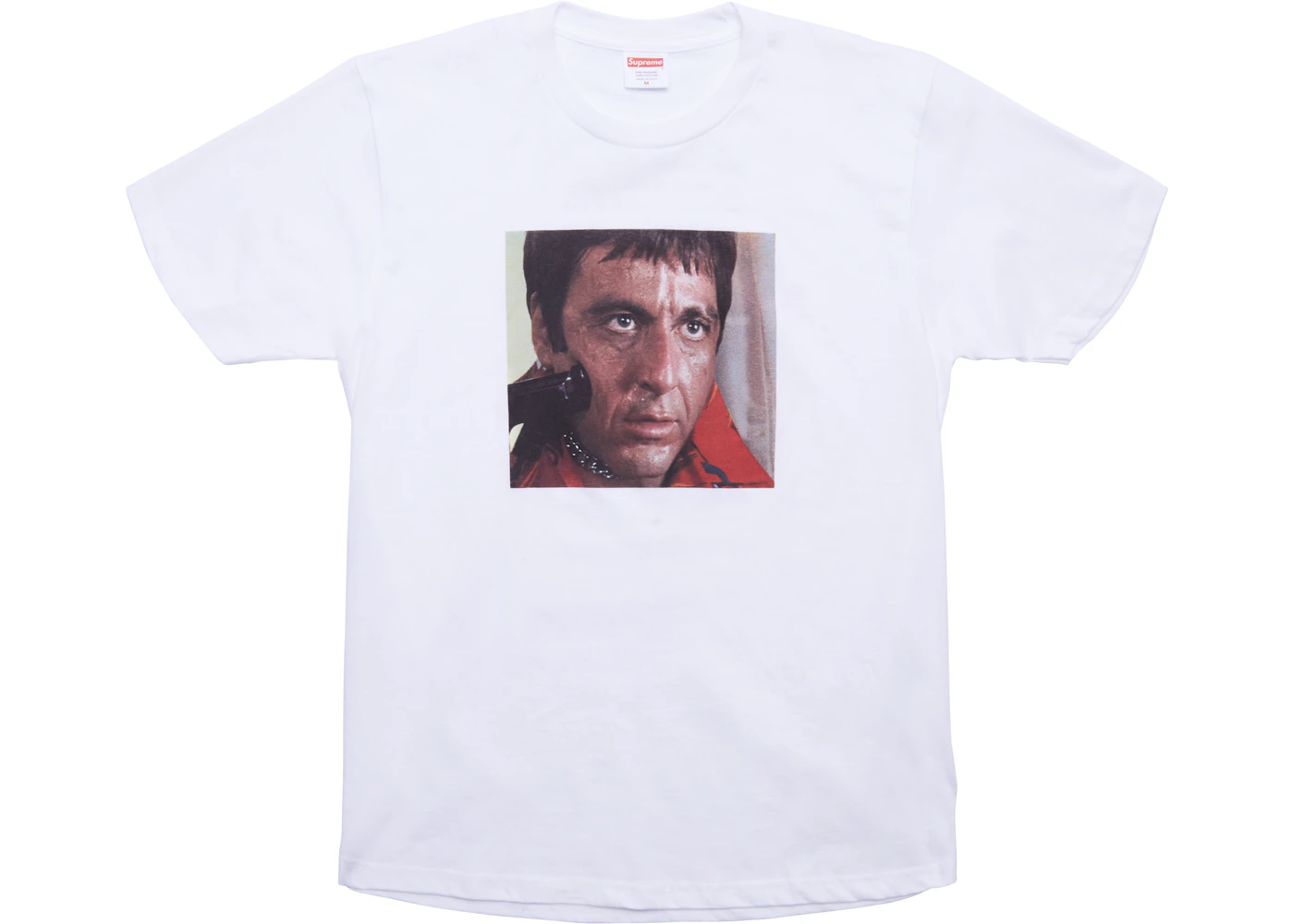 Supreme Scarface Shower Tee White Men's - FW17 - US