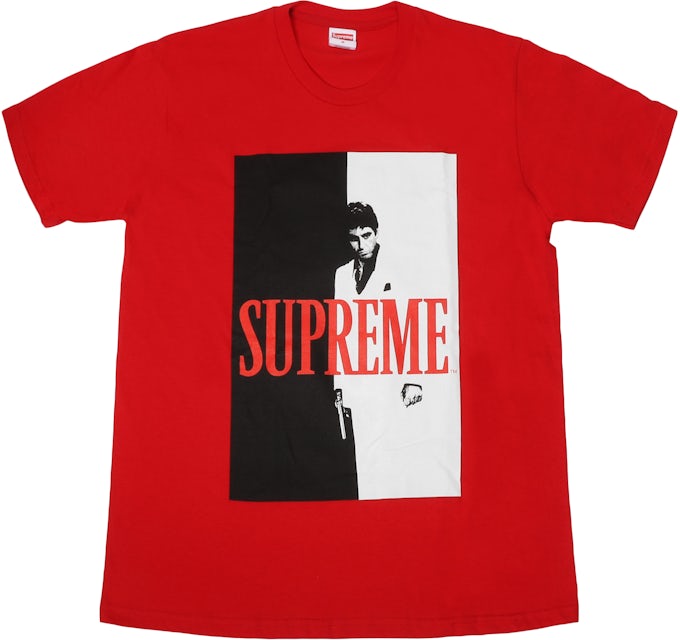 Supreme Scarface Split Tee Red - Mens, Size M