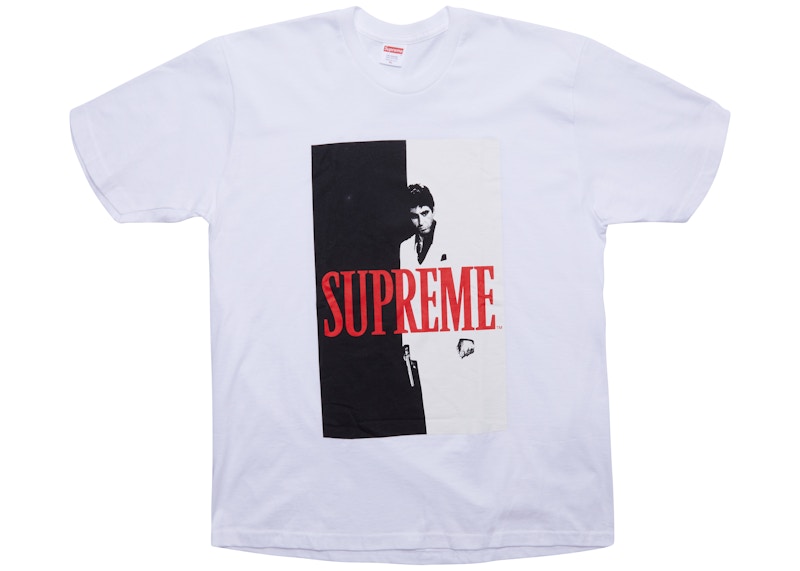 Supreme Scarface Split Tee White Men's - FW17 - US