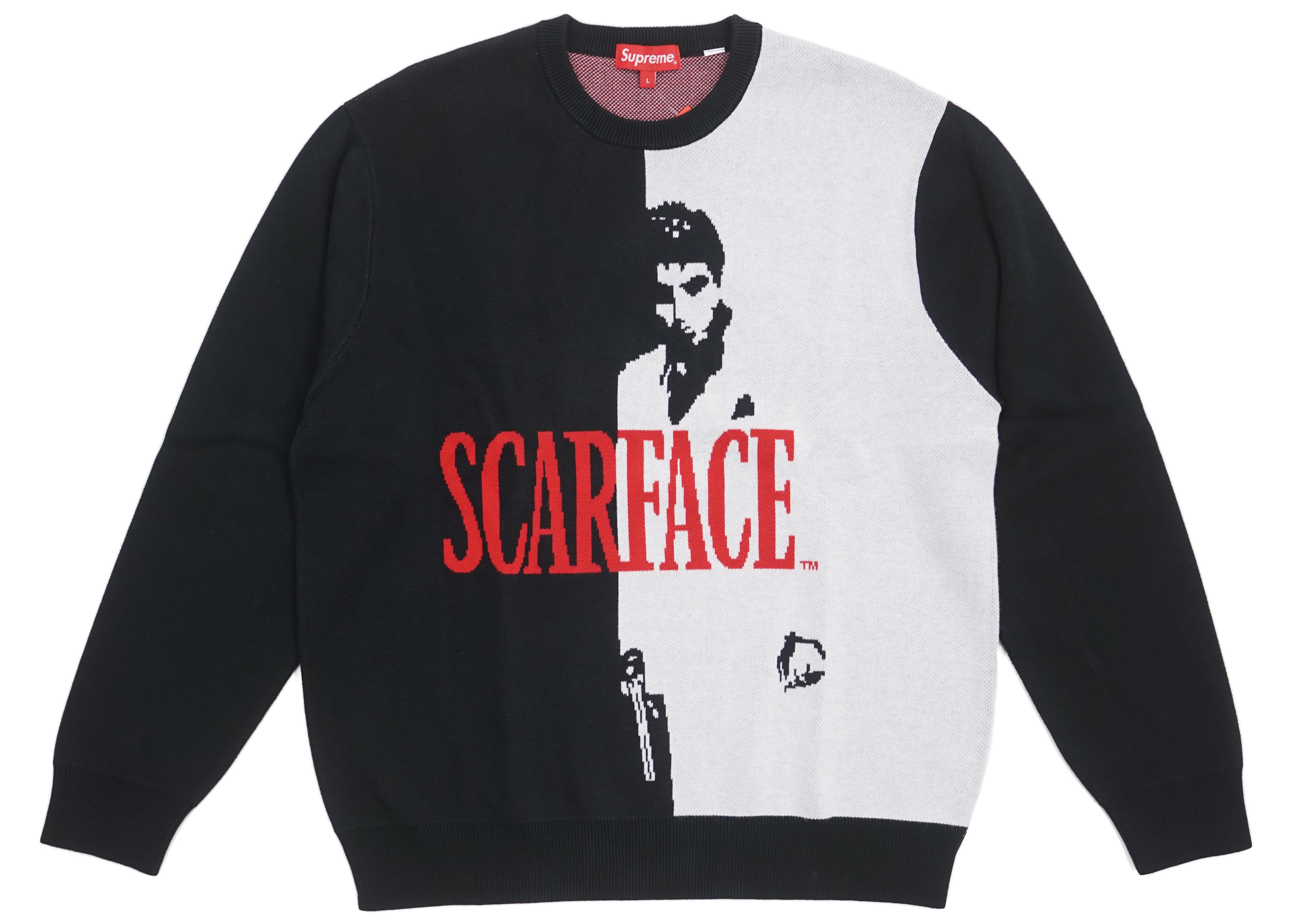 Supreme Scarface Sweater Black Men's - FW17 - US