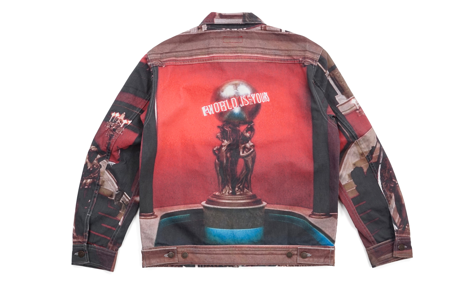 Supreme scarface leather outlet jacket