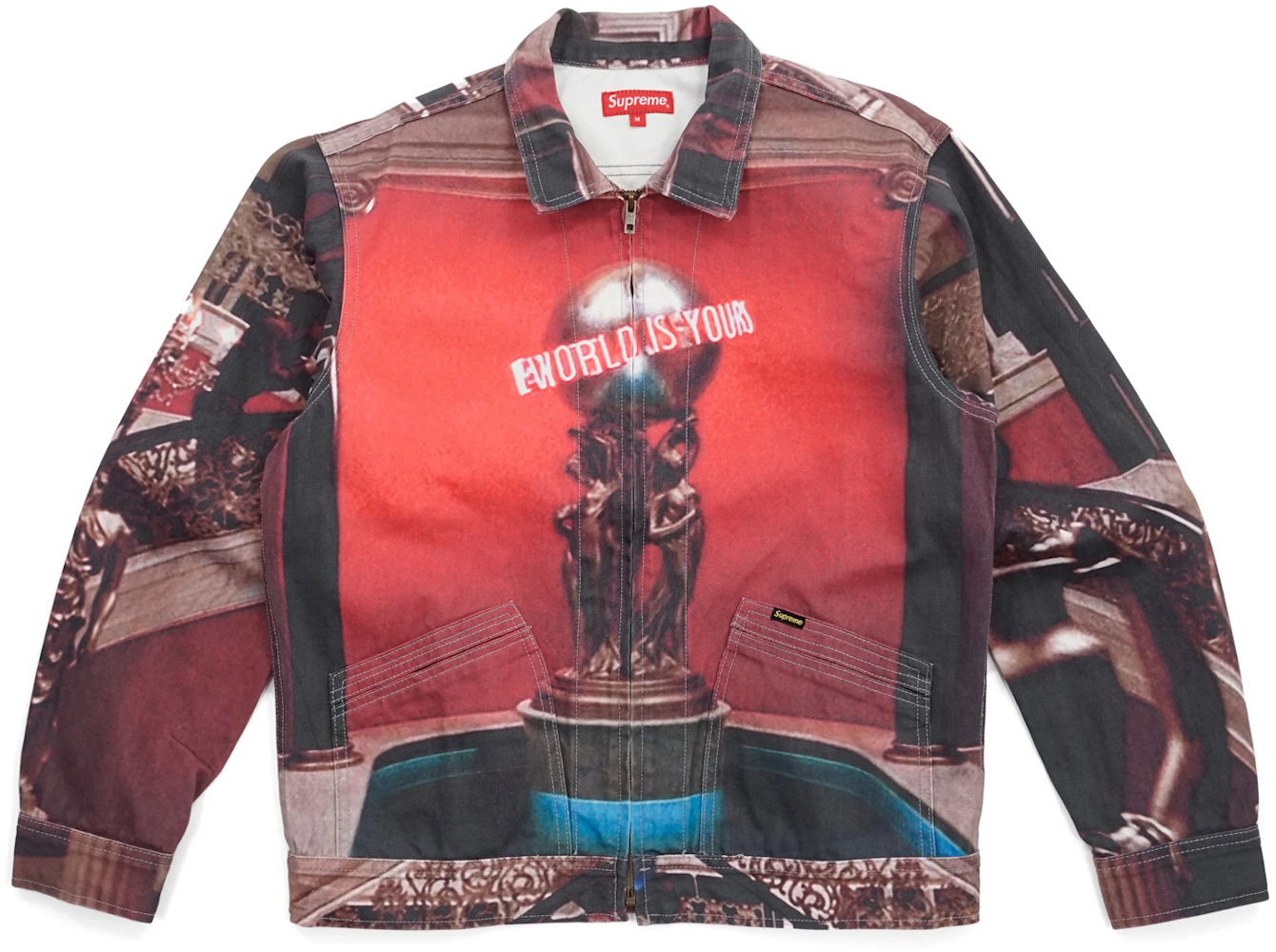 Supreme Scarface The World Is Yours Denim Jacket Multi