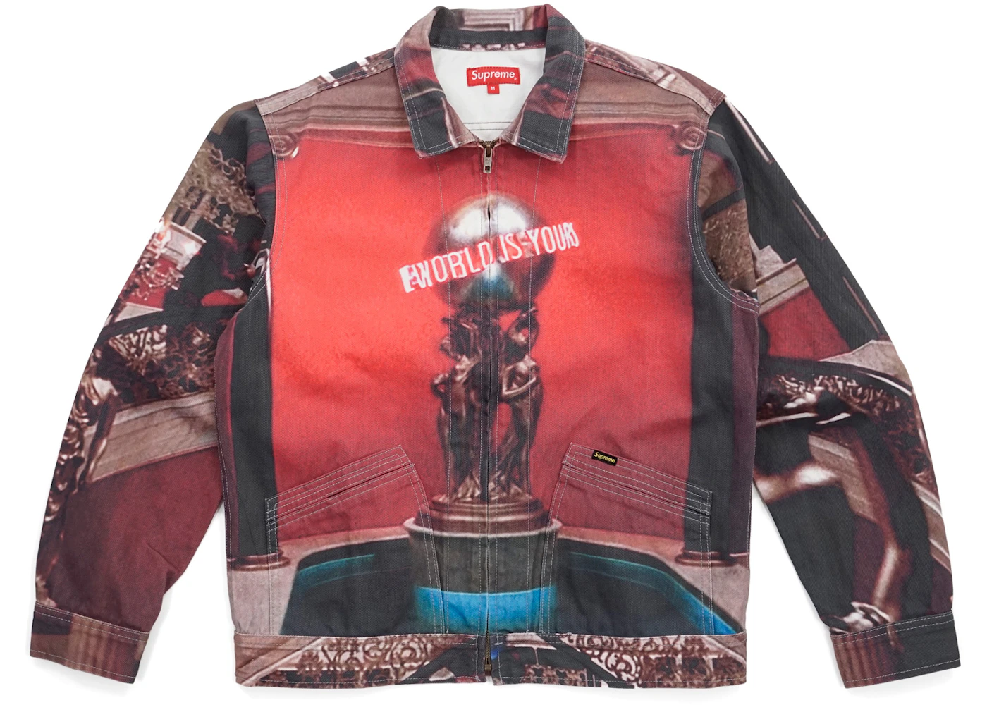 Supreme Scarface the World Is Yours Denim Jacket Multi Men's
