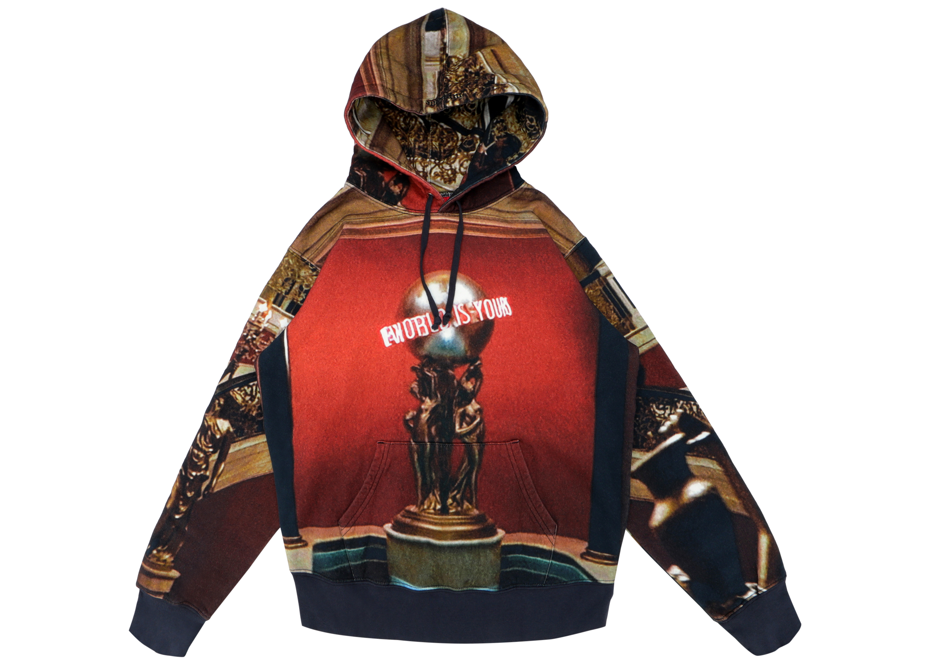Supreme Scarface the World is Yours Hooded Sweatshirt Multicolor