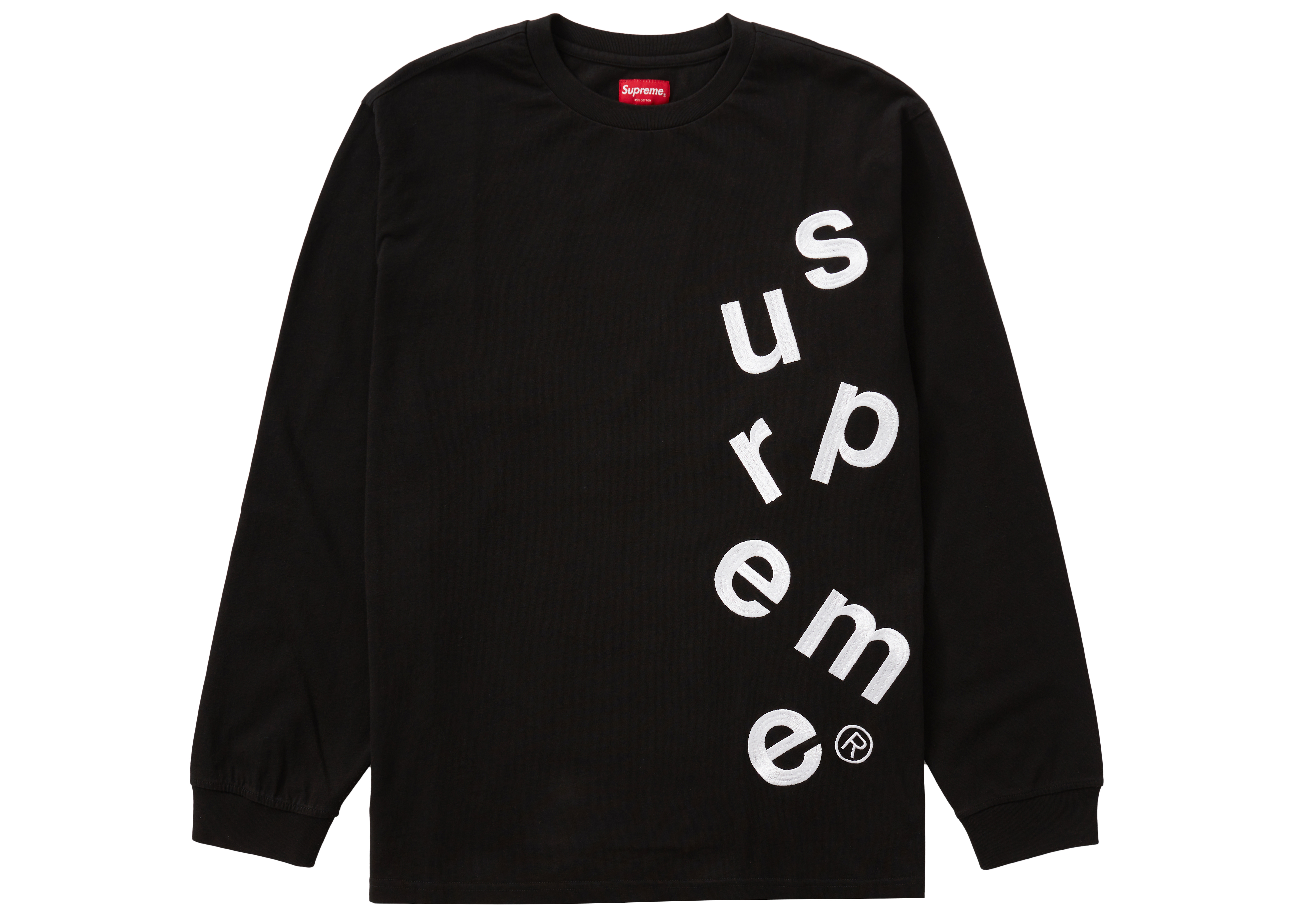 Supreme Scatter Logo L/S Top Black