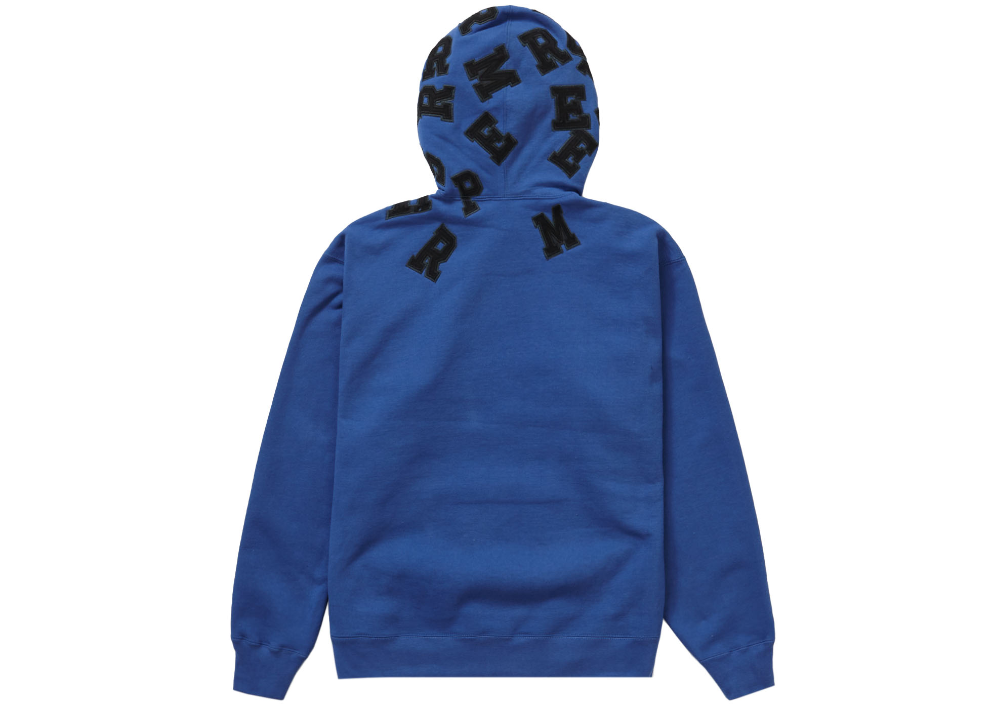 Supreme Scattered Appliqué Hooded Sweatshirt Washed Royal - FW22