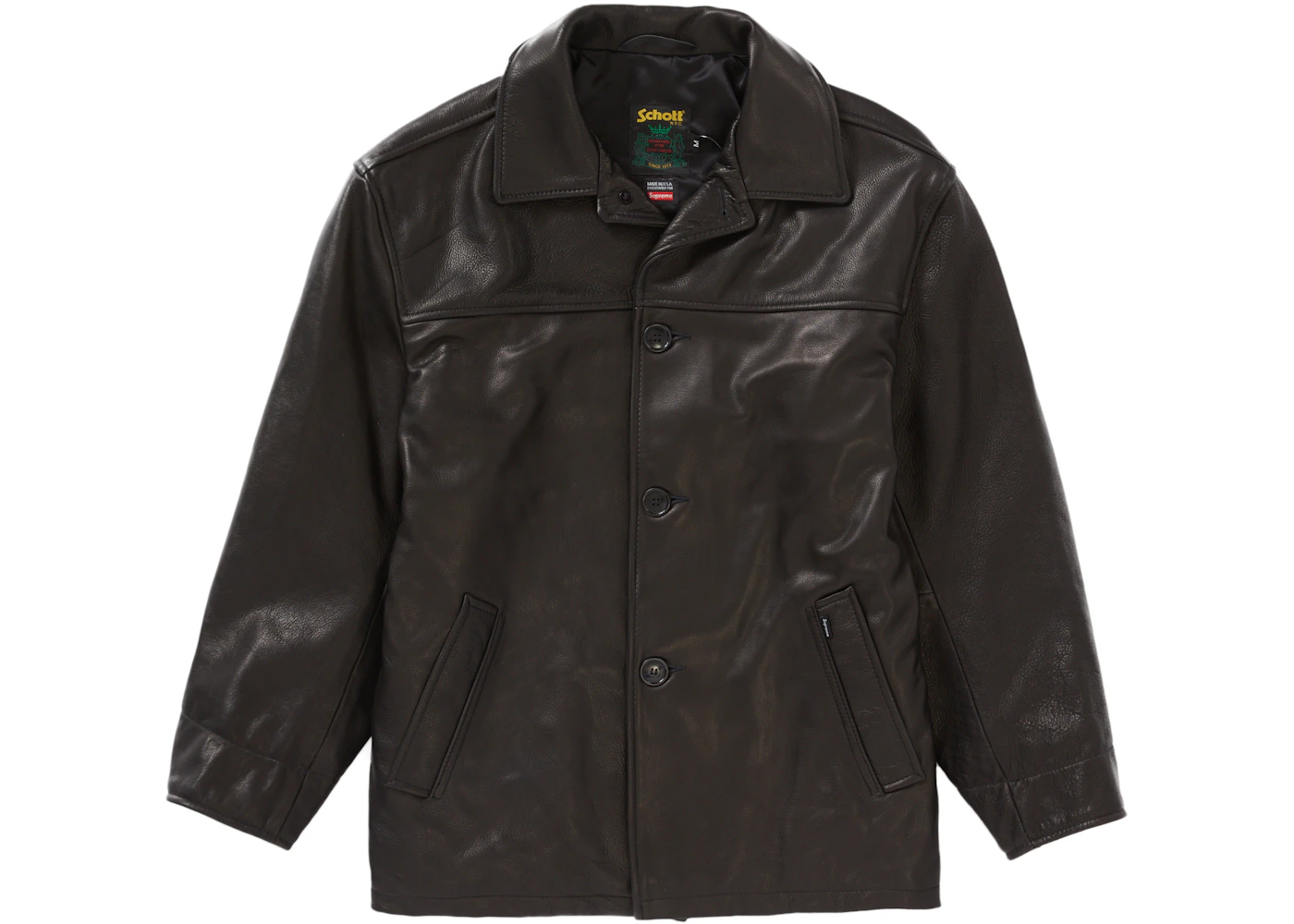 Supreme Schott Leather Car Coat M - Main Image