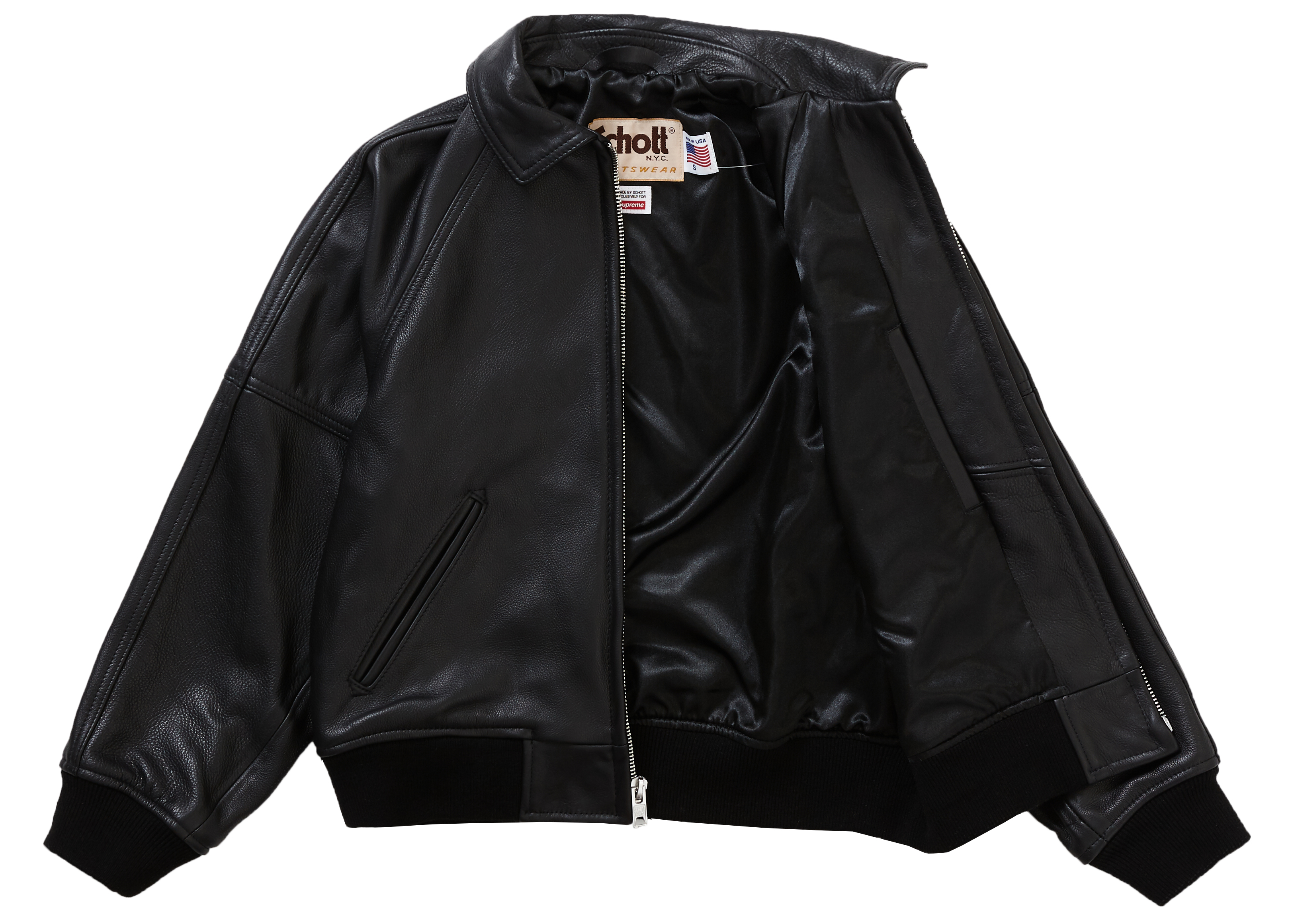 supreme schott 8ball leather jacketレザージャケット