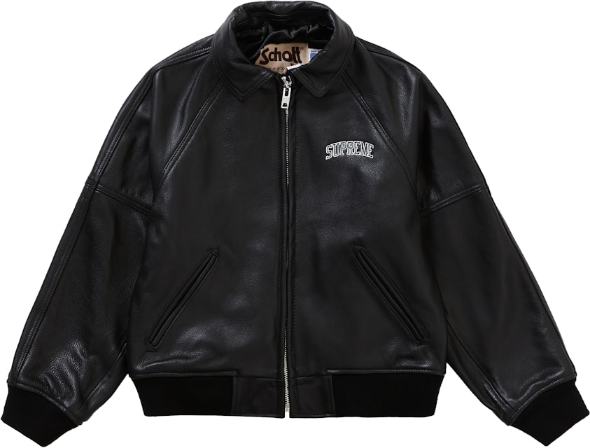 Ni magasin kam Supreme Schott Martin Wong 8 Ball Leather Varsity Jacket Black - FW19 メンズ -  JP