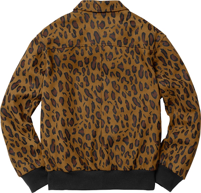 Supreme Schott Suede A-2 Leopard Men's - SS18 - US