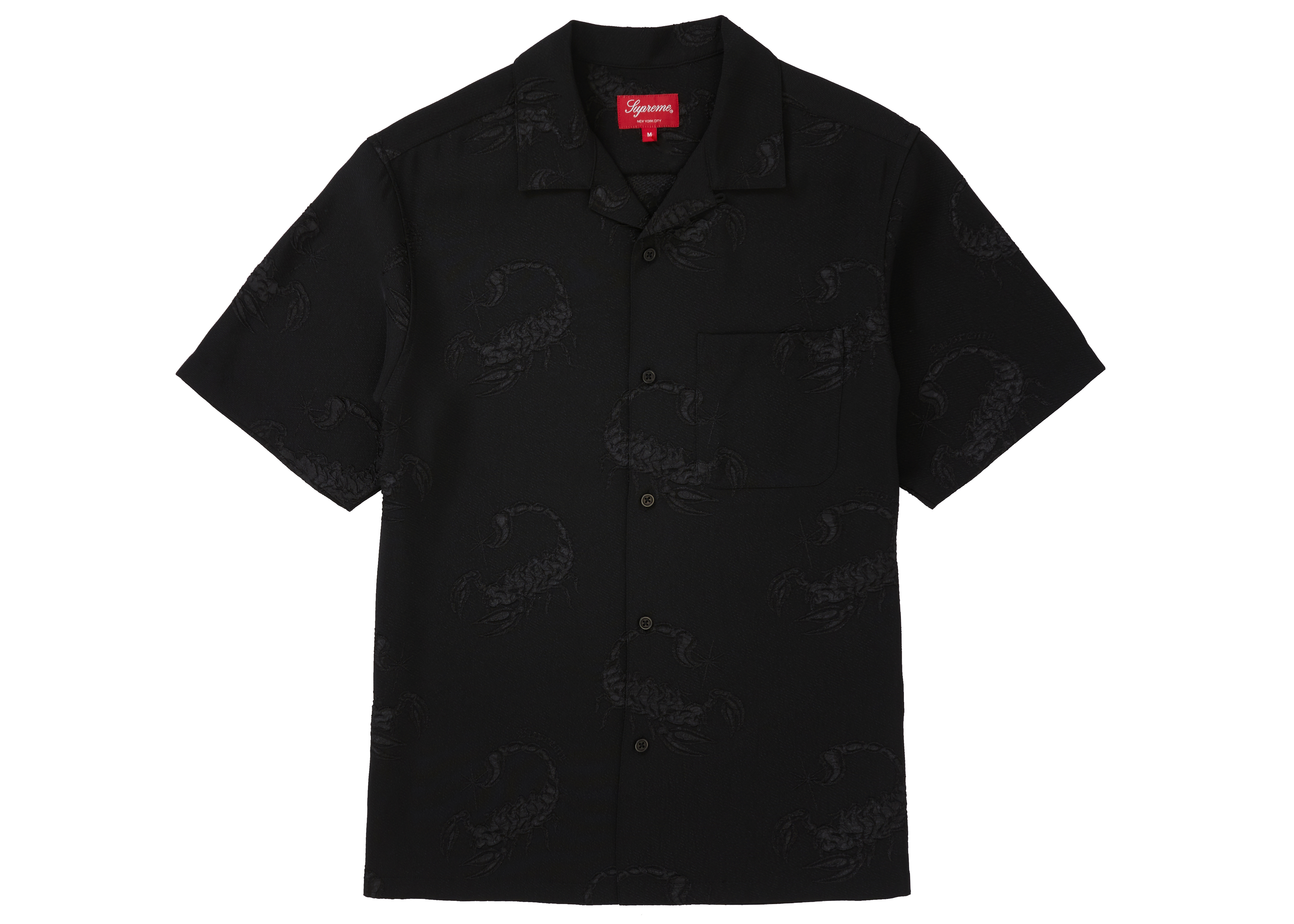 Supreme Scorpion Jacquard S/S Shirt Black Men's - SS21 - US