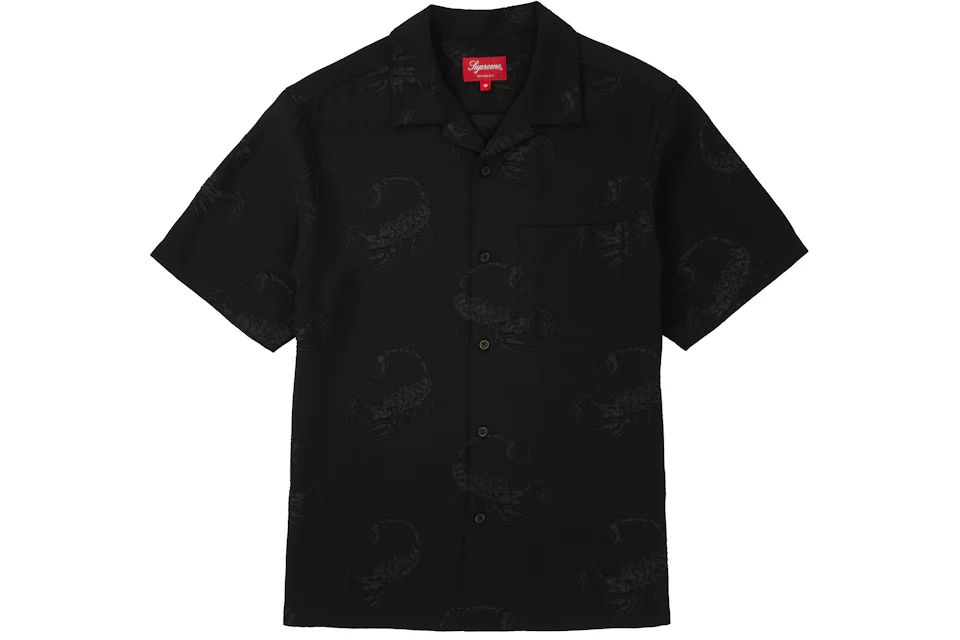 Supreme Scorpion Jacquard S/S Shirt Black