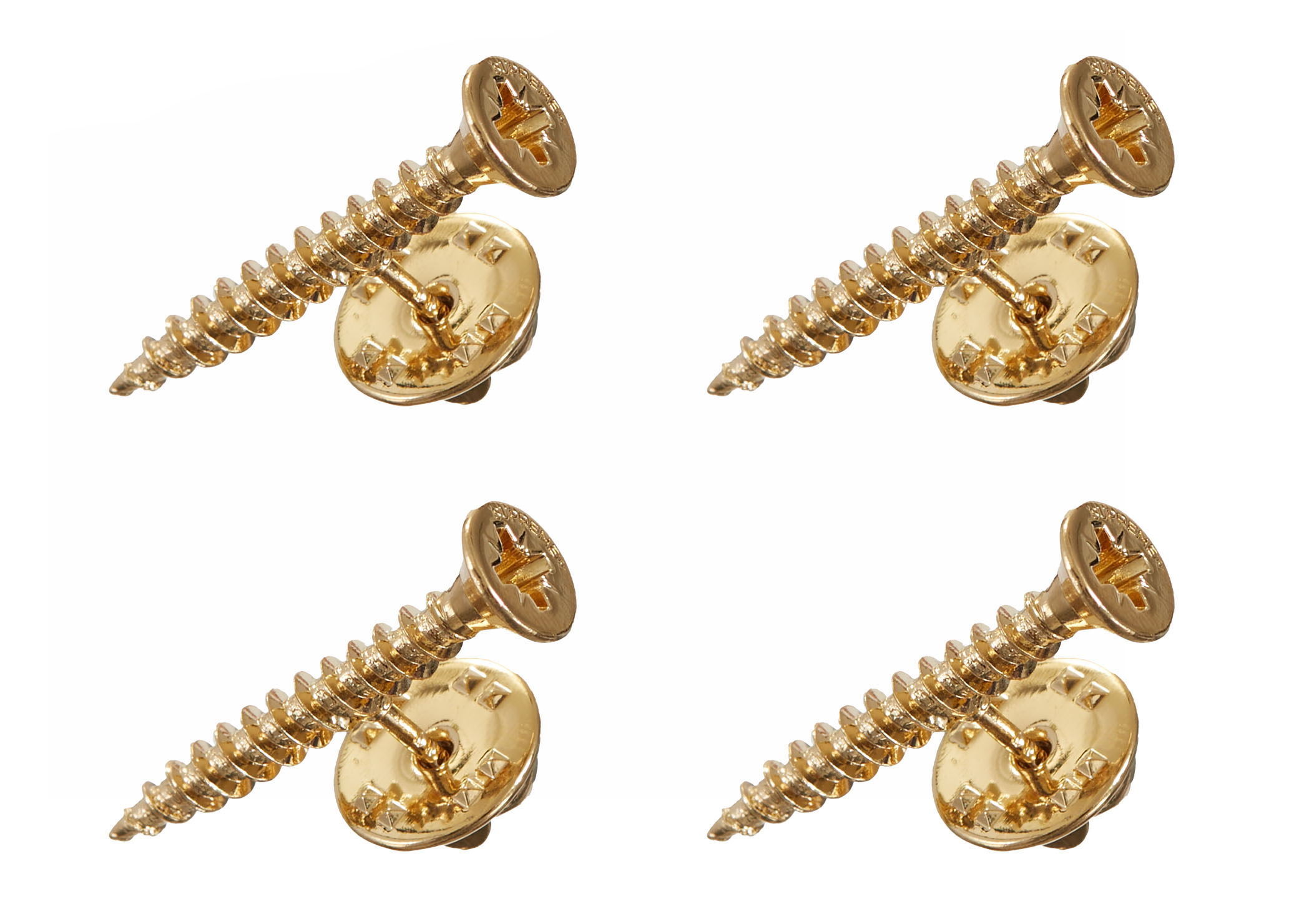 Supreme Screw Pin (Set of 4) Gold