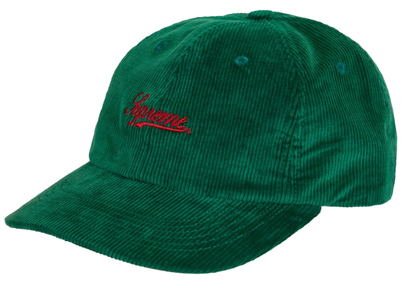 Supreme Script Corduroy 6-Panel Green-