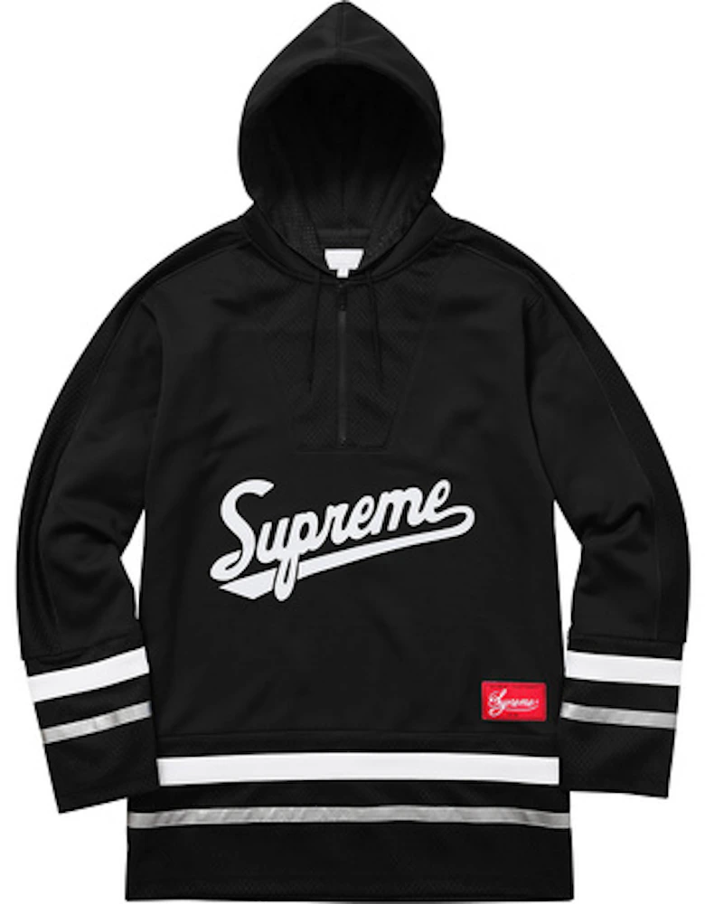 Supreme Black Scarface Embroidered Synthetic Paneled Hockey Jersey