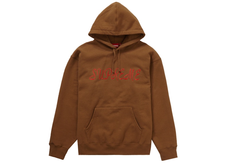 Supreme Script Hooded Sweatshirt Light Brown - SS23 - US