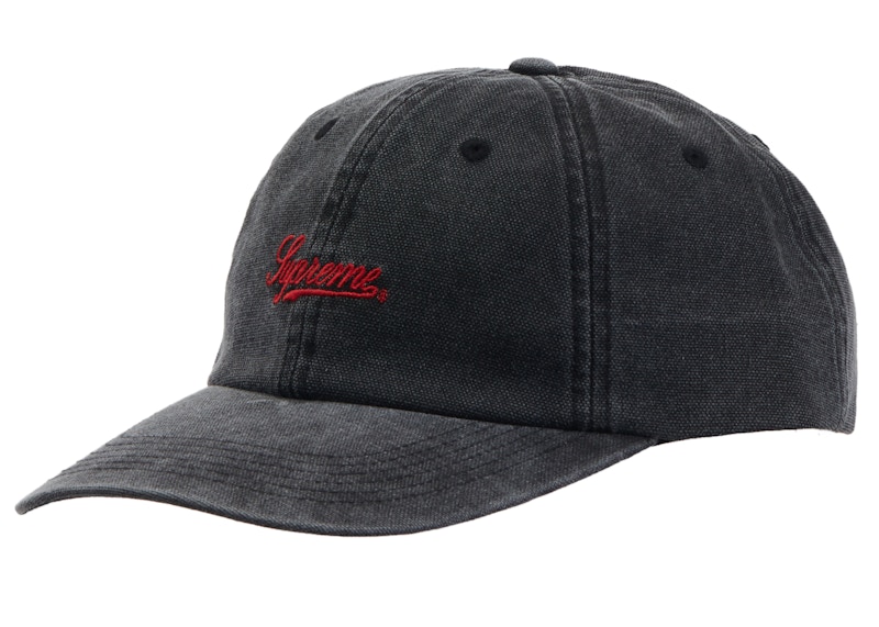 キャップSupreme Script Logo 6-Panel cap black