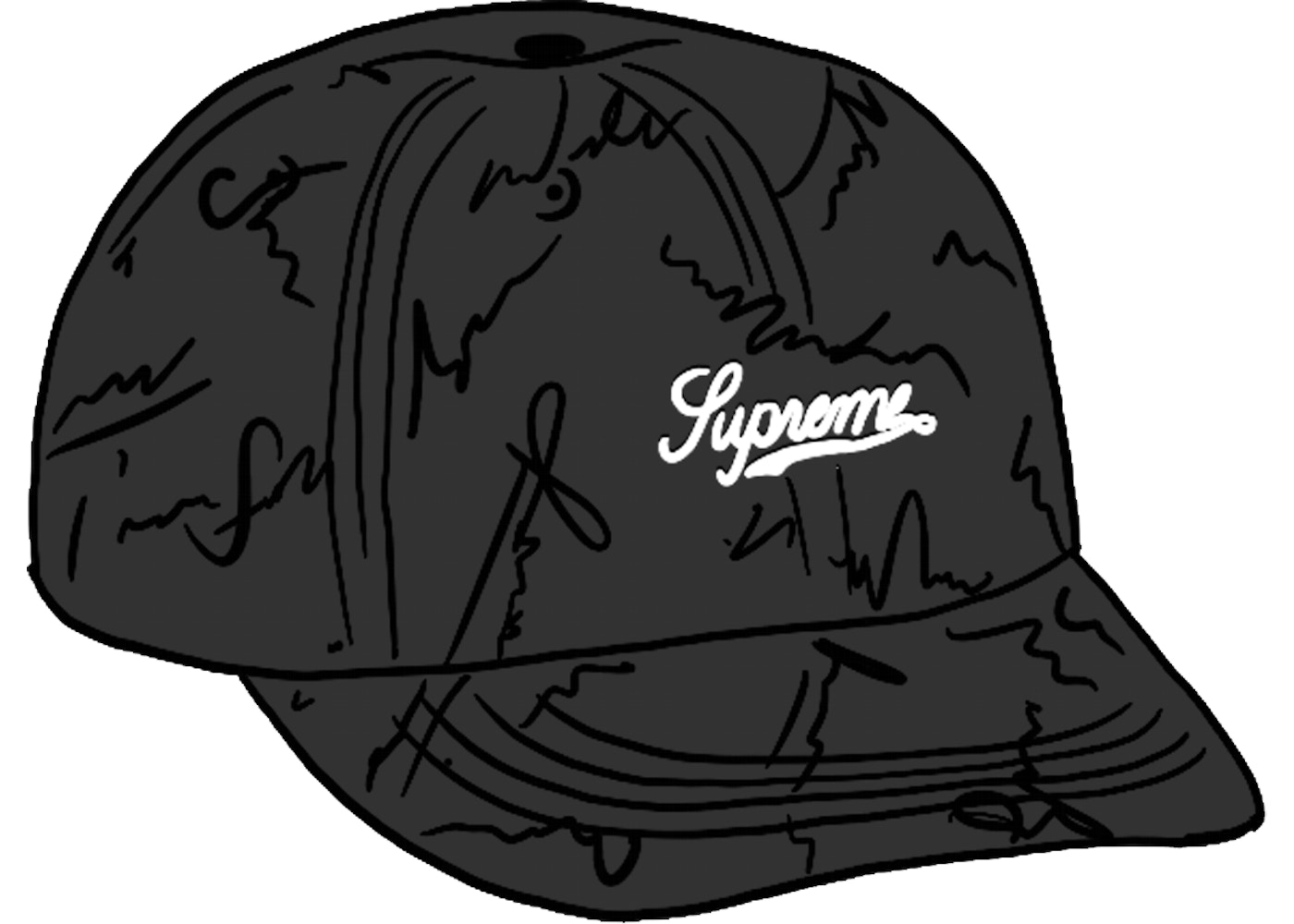 Supreme Embossed Logo 6 Panel Black : This item is no longer available.