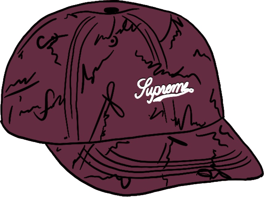 Supreme Script Logos 6-Panel Purple