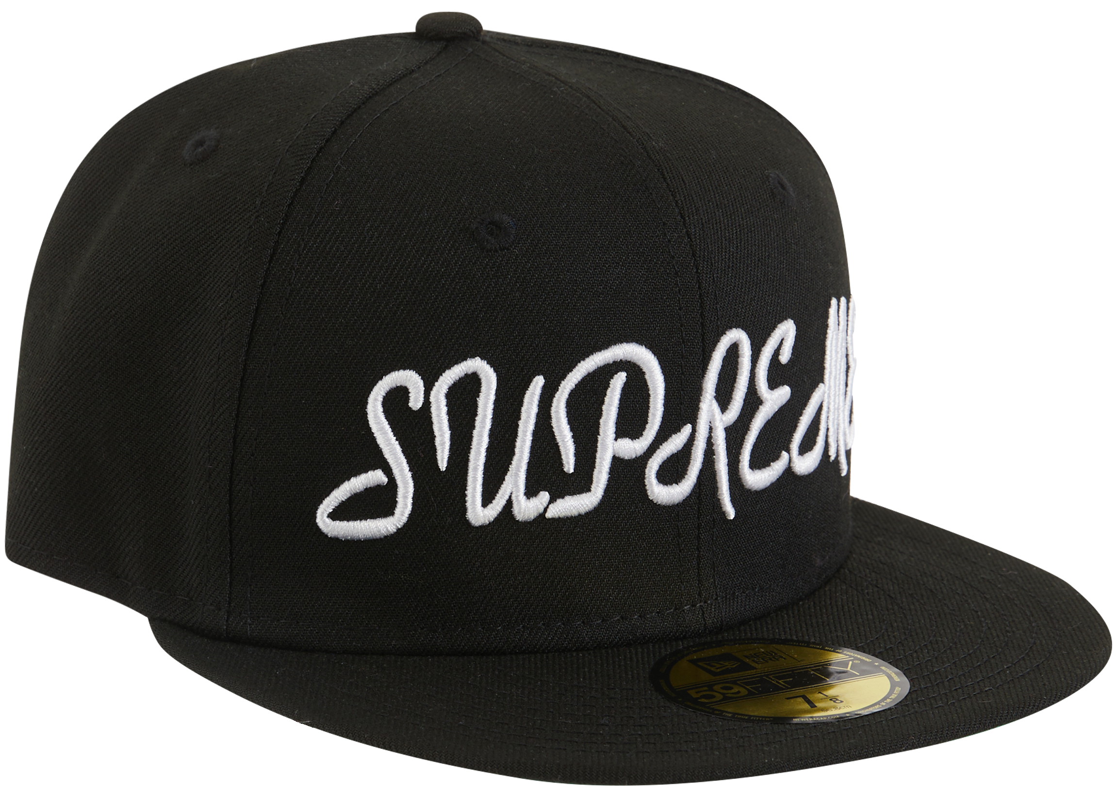 supreme  Script NewEra Cap Black