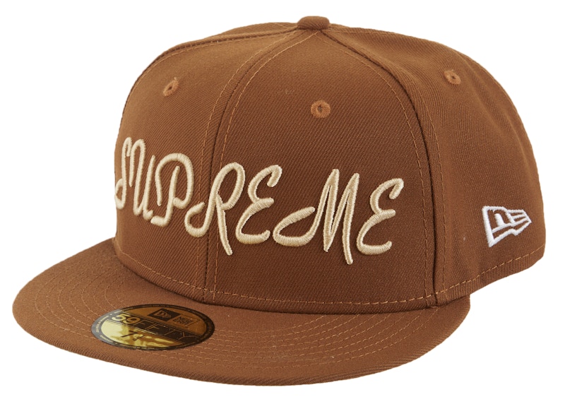 supreme 21ss 立ち上げ New Era 茶色 L-