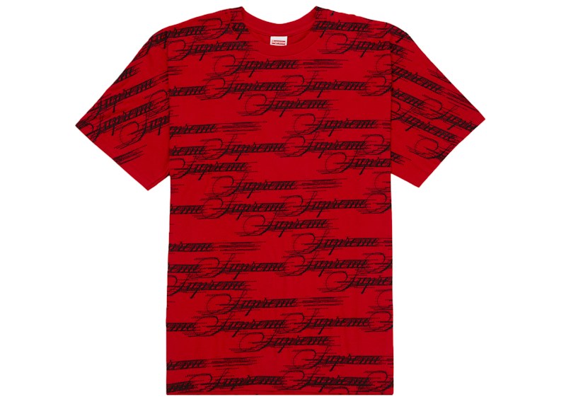 Supreme Script Tee (FW26) Red