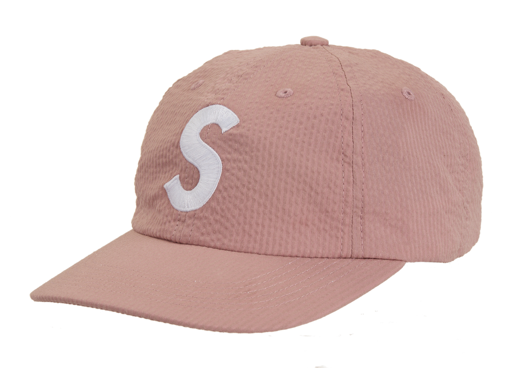 Supreme Seersucker S Logo 6 Panel Pink - SS24 - US