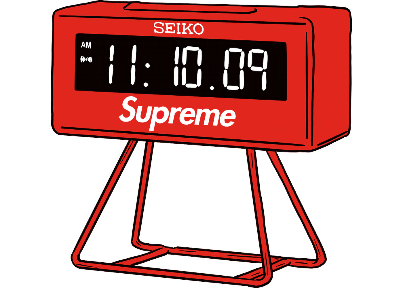 Supreme Seiko Marathon Clock Red - SS21