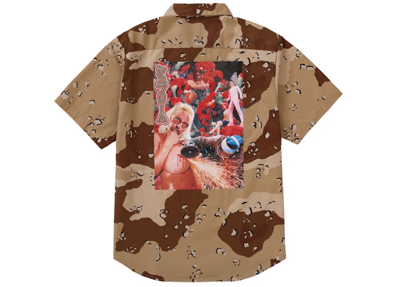 Supreme Sekintani La Norihiro Work Shirt Chocolate Chip Camo Men's