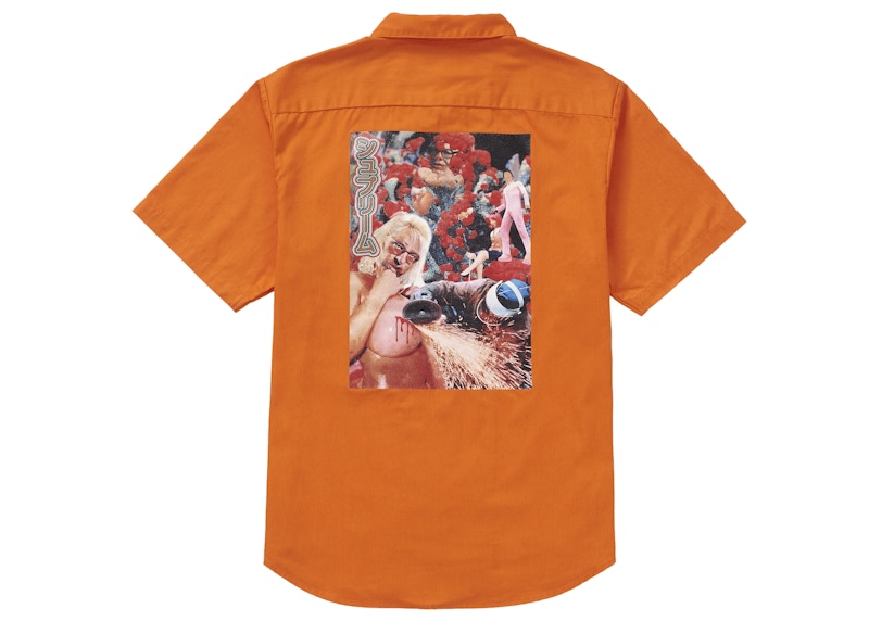 Supreme Sekintani La Norihiro Work Shirt Orange Men's - SS19 - US