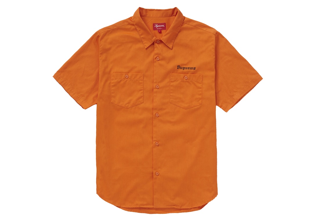 Pre-owned Supreme Sekintani La Norihiro Work Shirt Orange