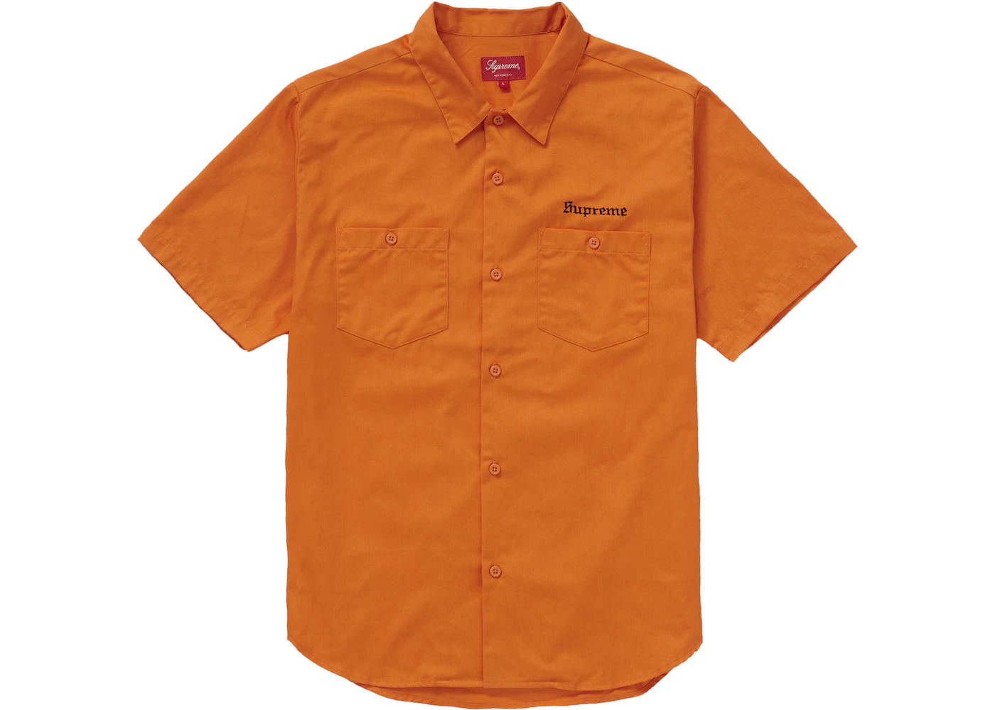 Supreme Sekintani La Norihiro Work Shirt Orange Men's - SS19 - US