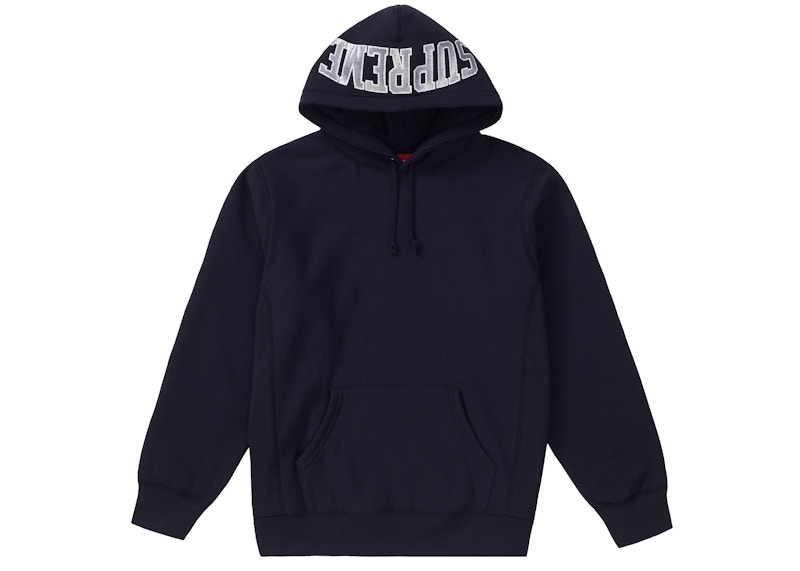 SUPREME シュプリーム 19SS Sequin Arc Hooded Sweatshirt シークインアーチフーデッドスパンコールスウェットプルオーバーパーカー オレンジ