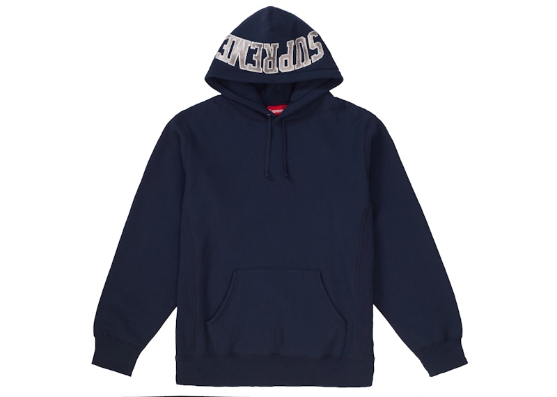 Supreme Sequin Arc Hooded Sweatshirt Navy Men s SS19 US