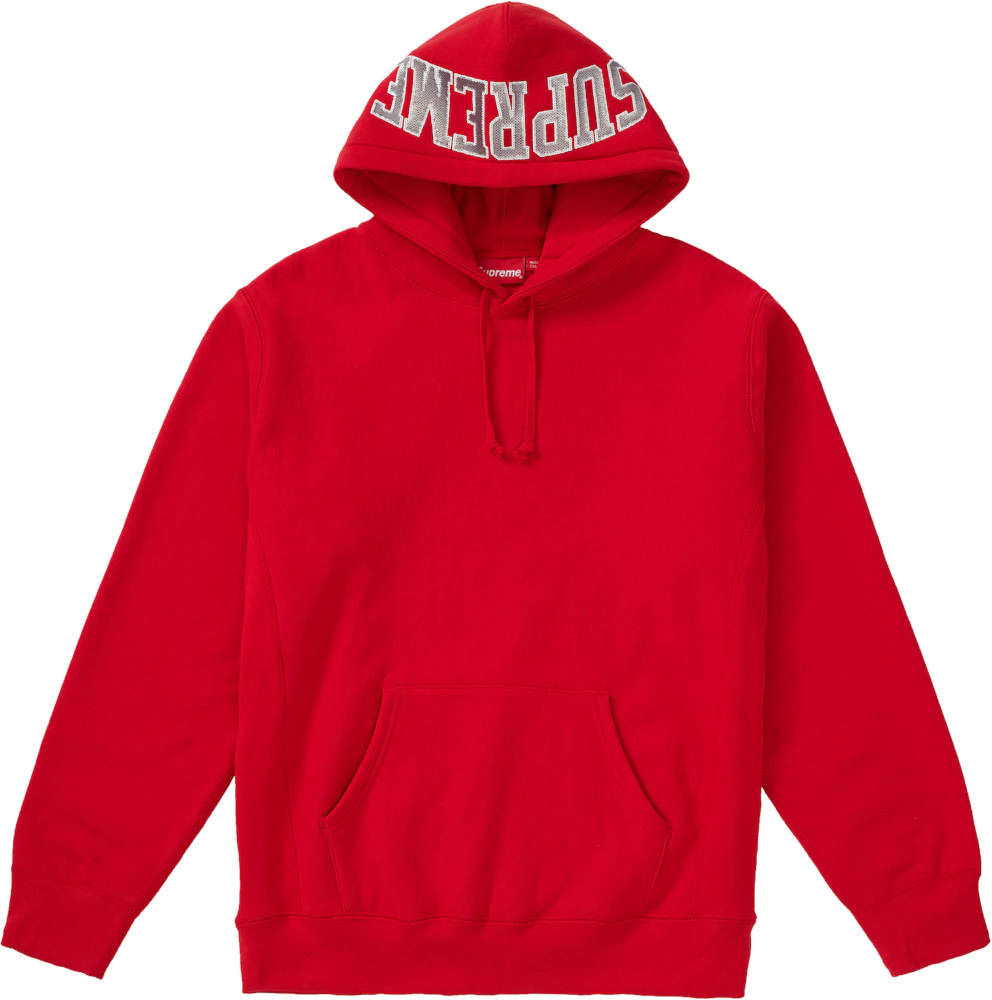 Supreme Eyelet Hooded Sweatshirt Red Men's - SS20 - US