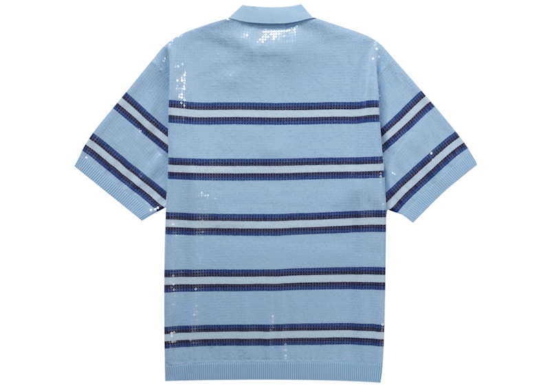 BE:FIRST着用 Supreme Sequin Stripe Polo L - beaconparenting.ie