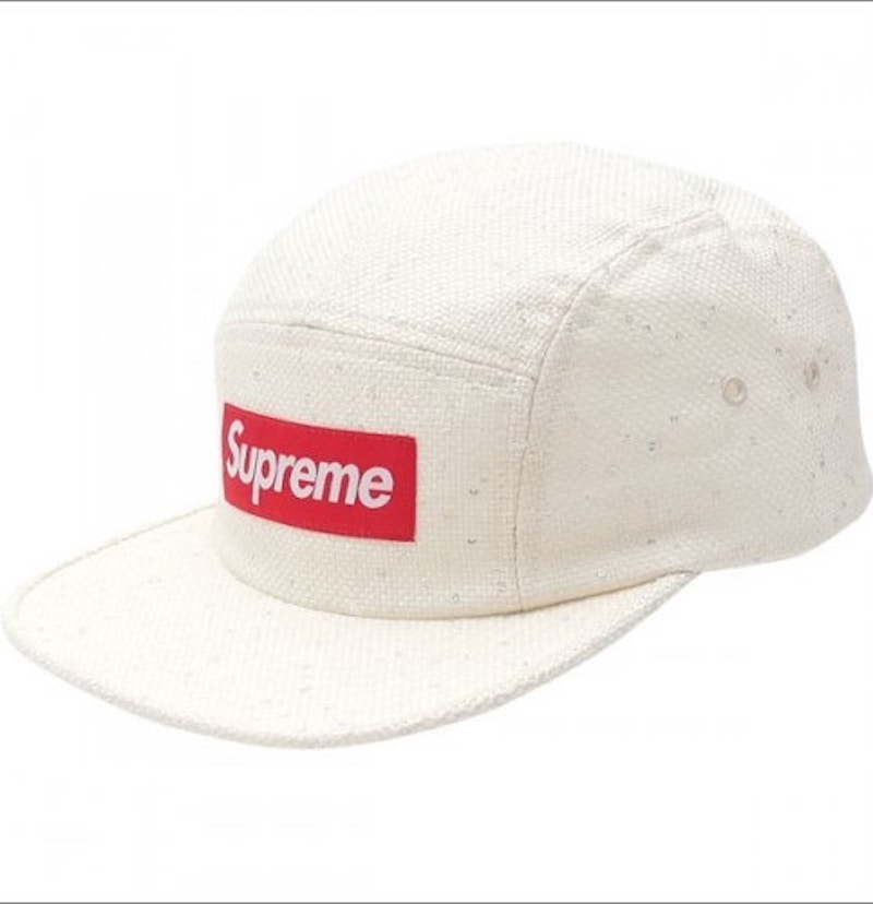 Supreme Sequins Camp Cap White - FW16 - US