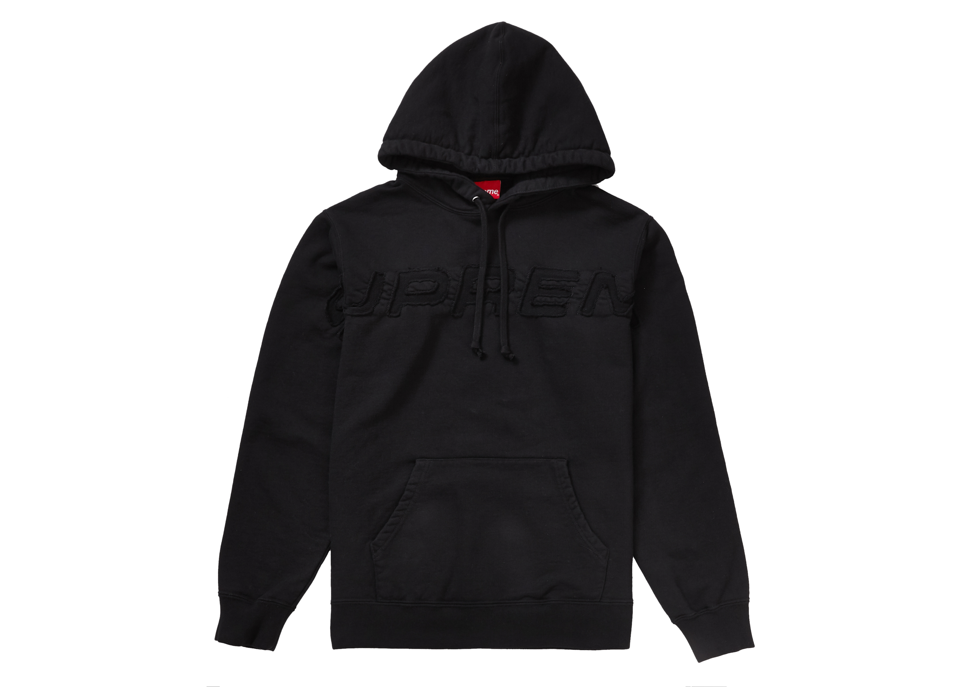 Supreme Set In Logo Hooded Sweatshirt Black
