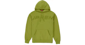 Supreme Set In Logo Hooded Sweatshirt Lime