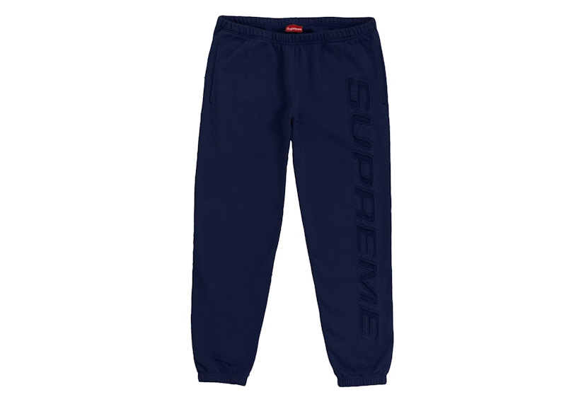 Pre-owned Supreme Men's Set In Logo Sweatpant In Navy Blue